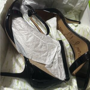 Sam Edelman Shiny Black Stilettos